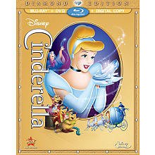 CINDERELLA DIAMOND EDITION 3 DISC BLU-RAY, DIGITAL COPY, AND DVD COMBO PACK