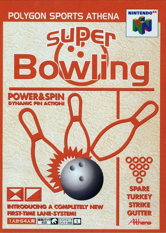 SUPER BOWLING  - N64 (W/BOX)