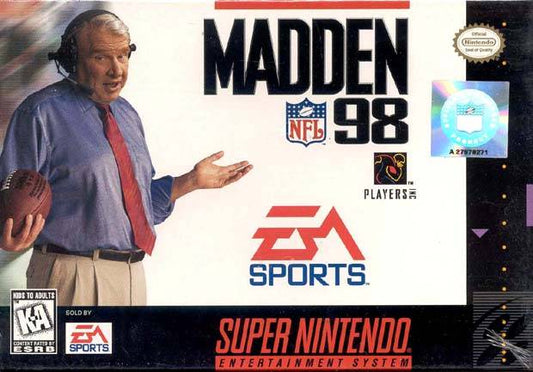 MADDEN NFL 98  - SNES (W/BOX)