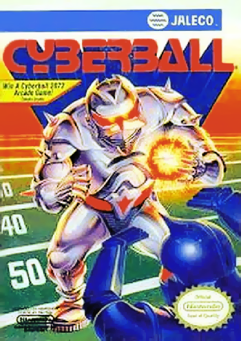 CYBERBALL  - NES (W/BOX & MANUAL)