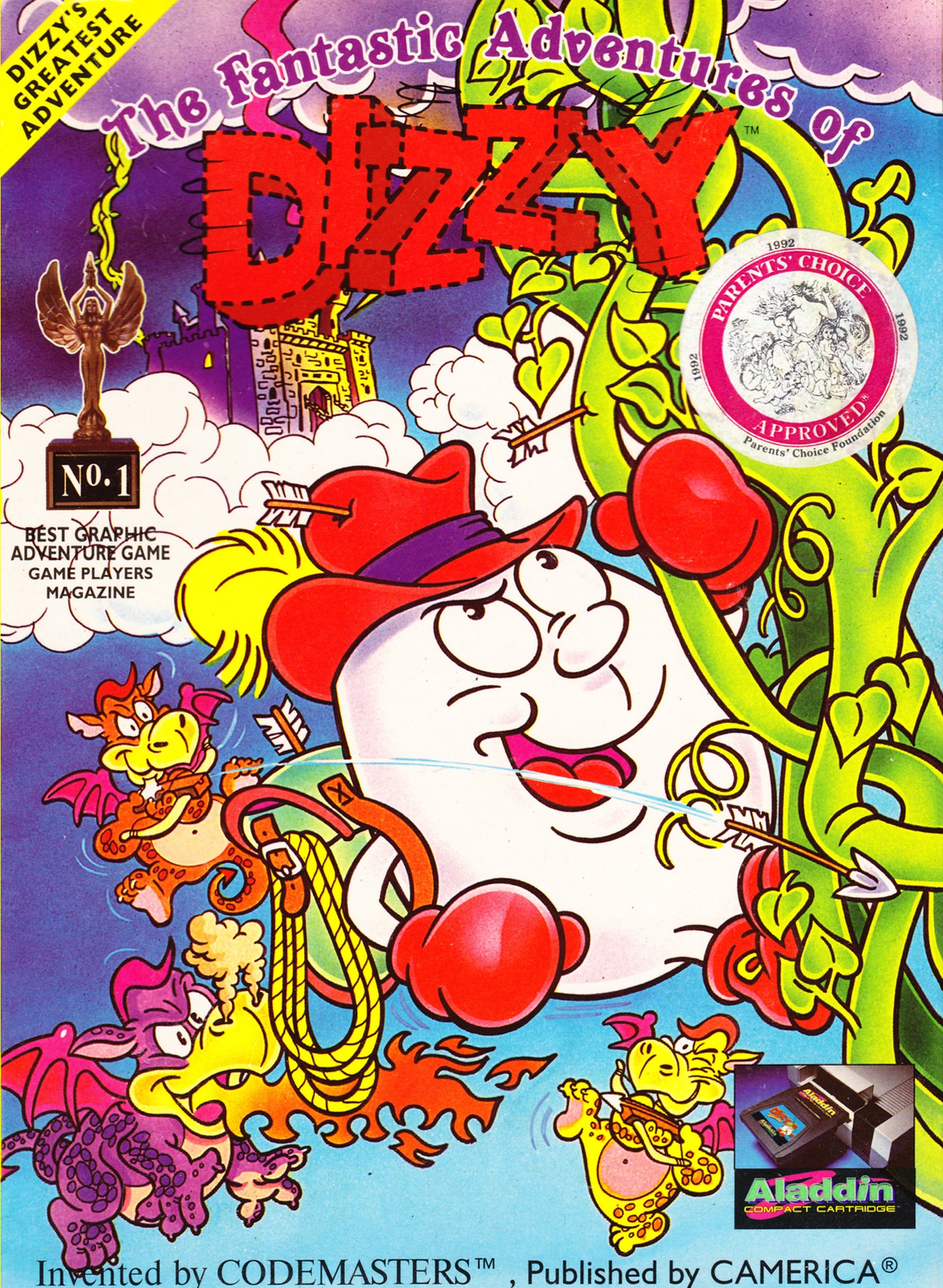 FANTASTIC ADVENTURES OF DIZZY  - NES (W/BOX)