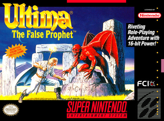 ULTIMA: THE FALSE PROPHET  - SNES (W/BOX & MANUAL)