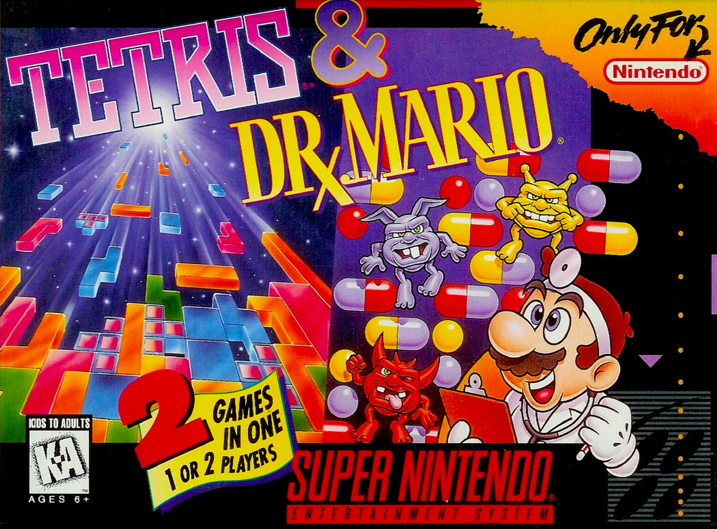 TETRIS & DR. MARIO  - SNES