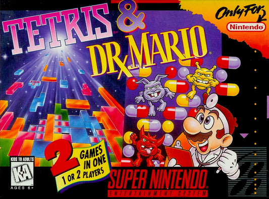 TETRIS & DR. MARIO  - SNES