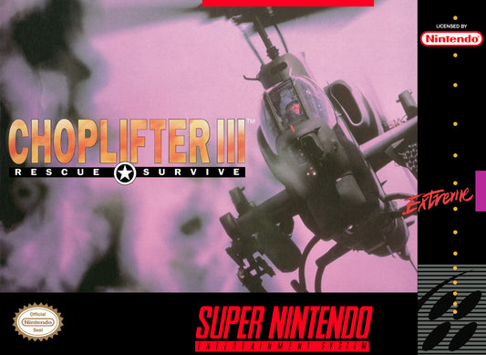 CHOPLIFTER 3  - SNES