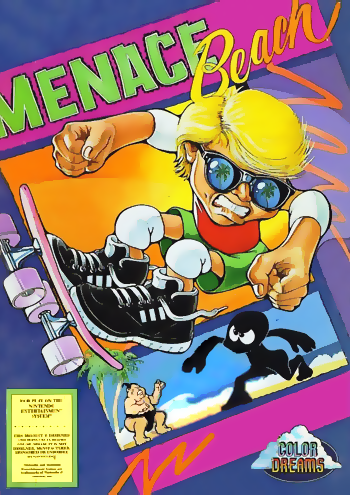 MENACE BEACH  - NES (W/BOX & MANUAL)