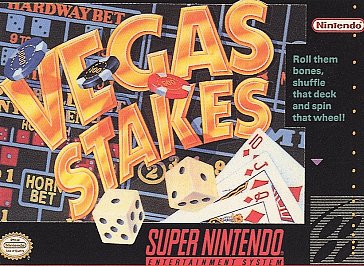 VEGAS STAKES  - SNES (W/BOX & MANUAL)