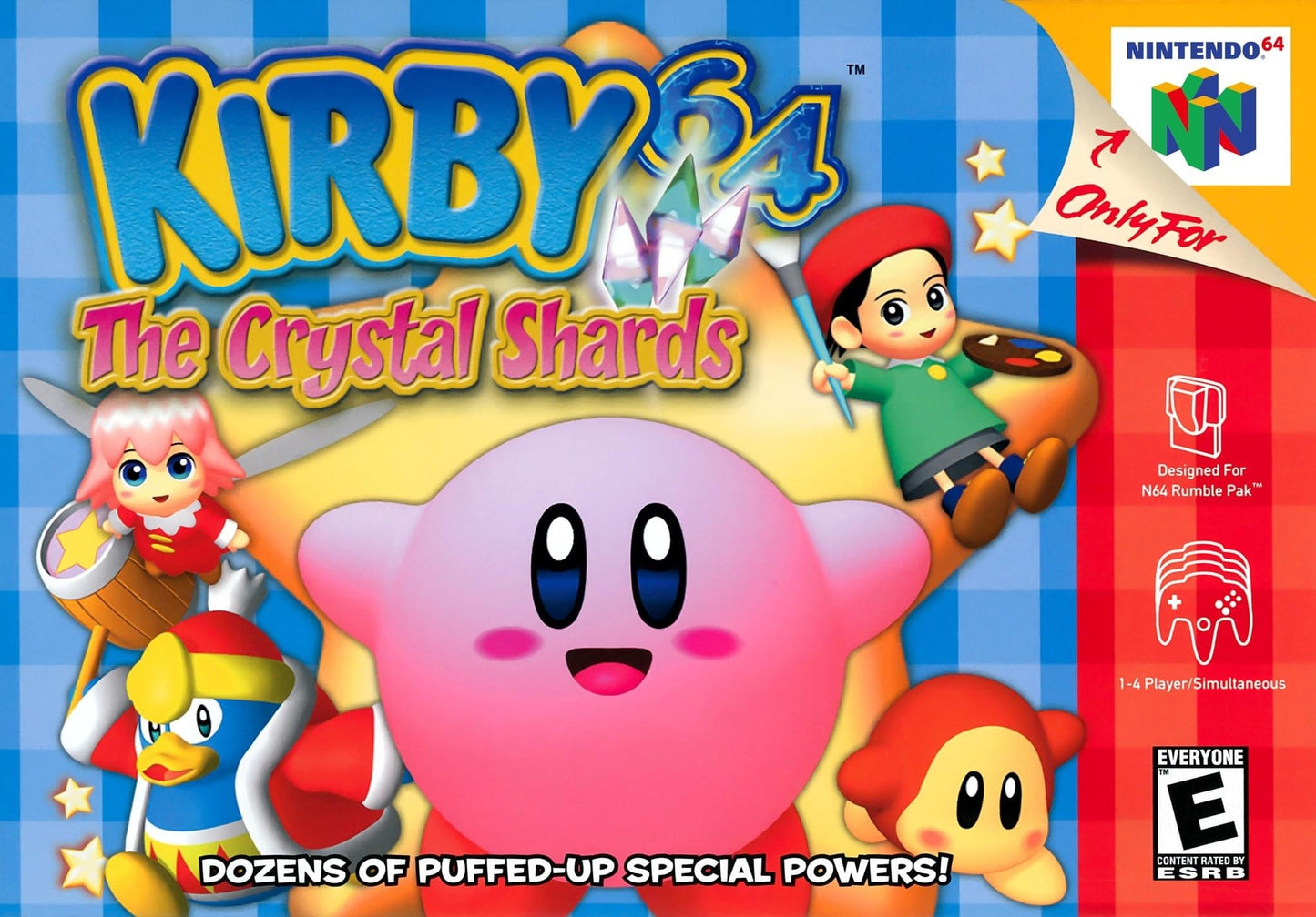 KIRBY 64: THE CRYSTAL SHARDS  - N64 (W/BOX & MANUAL)