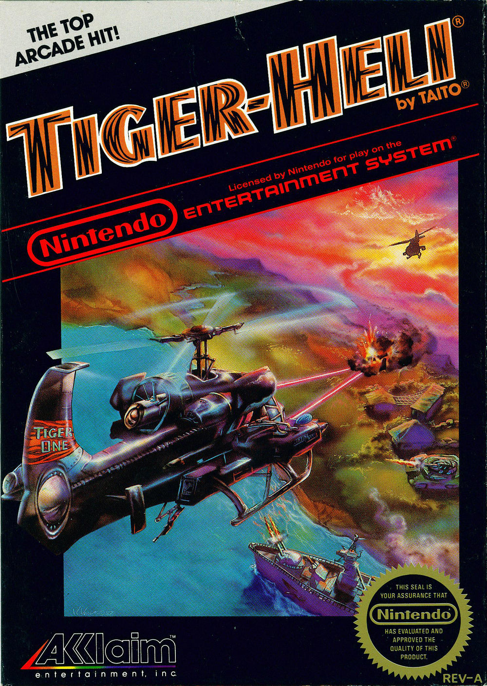 TIGER-HELI  - NES (W/BOX)