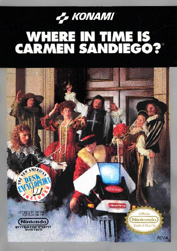 WHERE IN TIME IS CARMEN SANDIEGO  - NES (W/BOX & MANUAL)