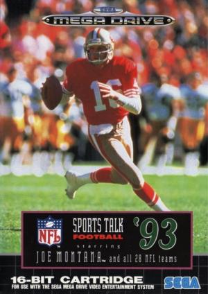 SPORTS TALK FOOTBALL '93 STARRING JOE MO  - GENESIS