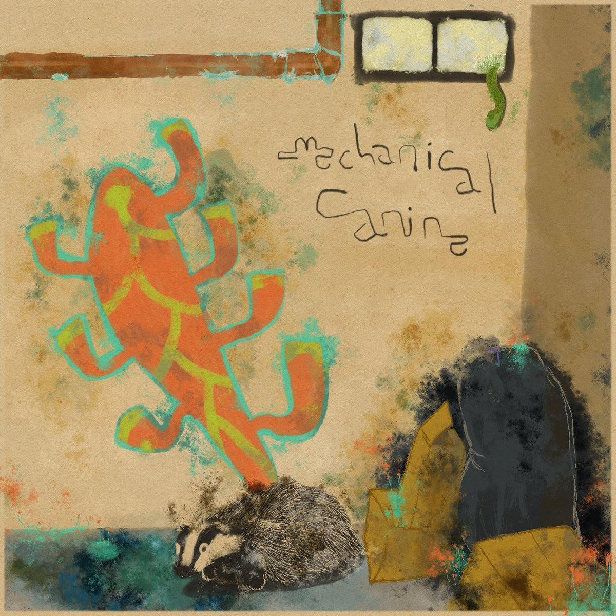 MECHANICAL CANINE - WALLS COVERED IN MILDEW