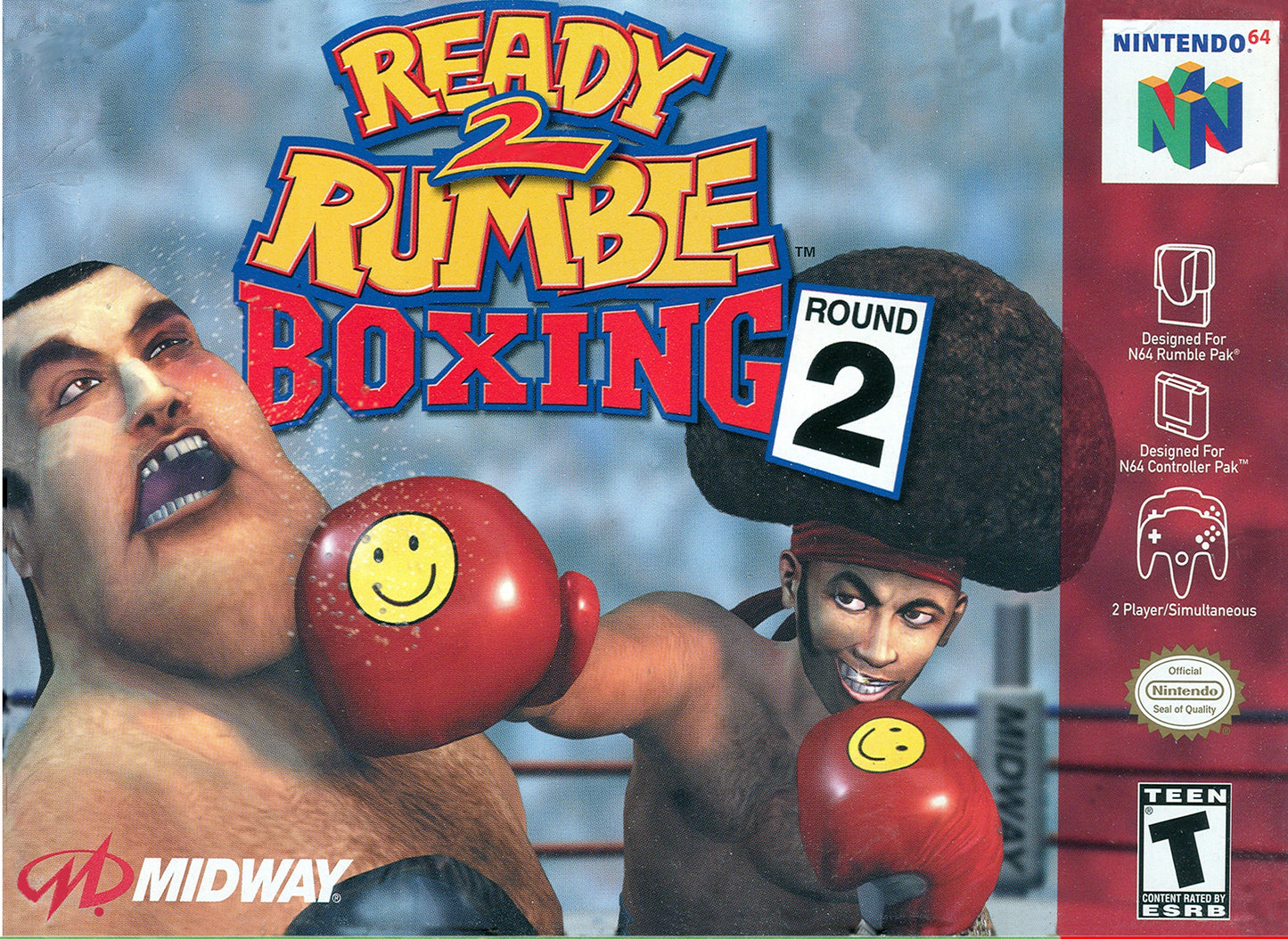 READY 2 RUMBLE BOXING: ROUND 2  - N64 (W/BOX)