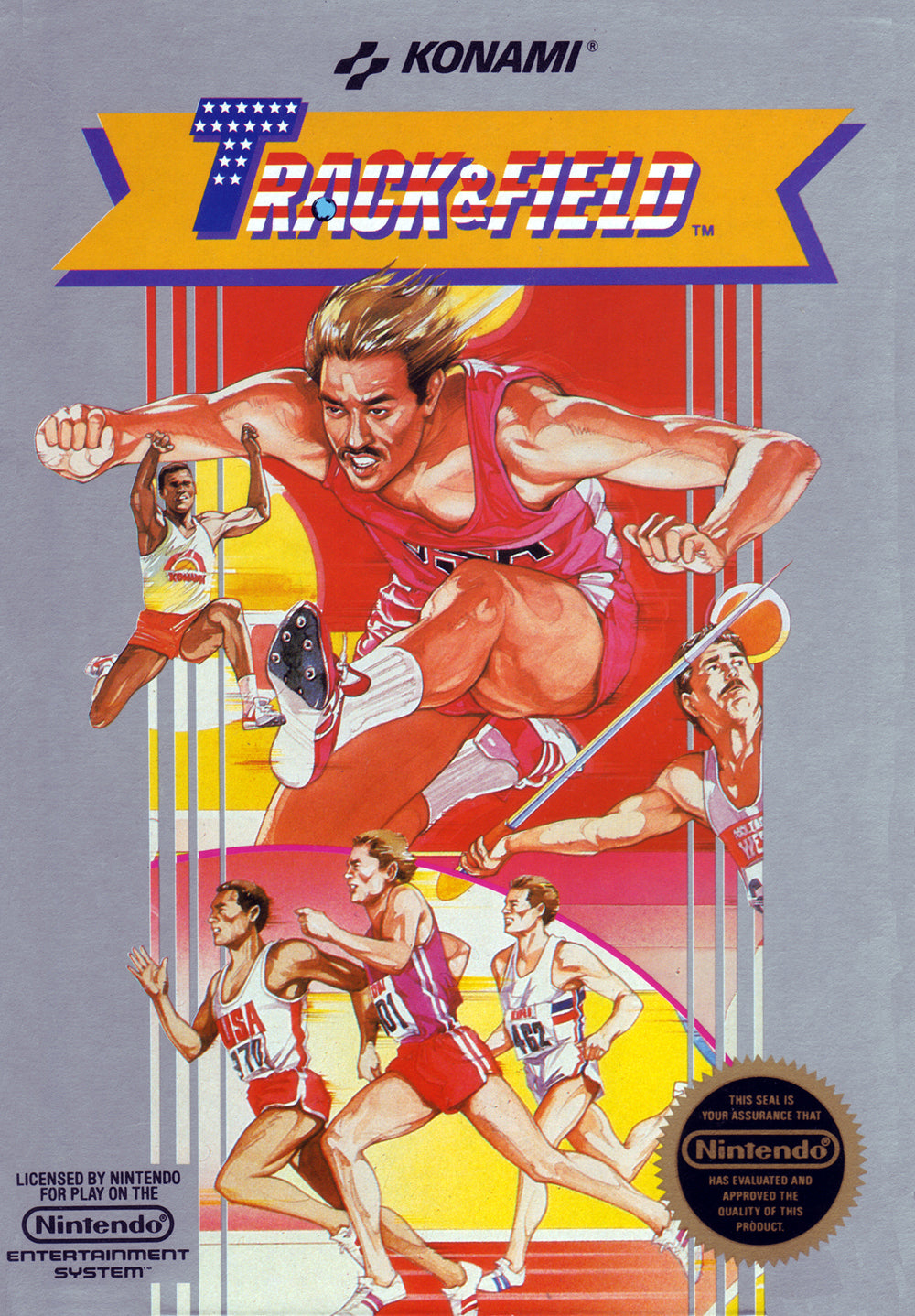 TRACK & FIELD  - NES (W/BOX)