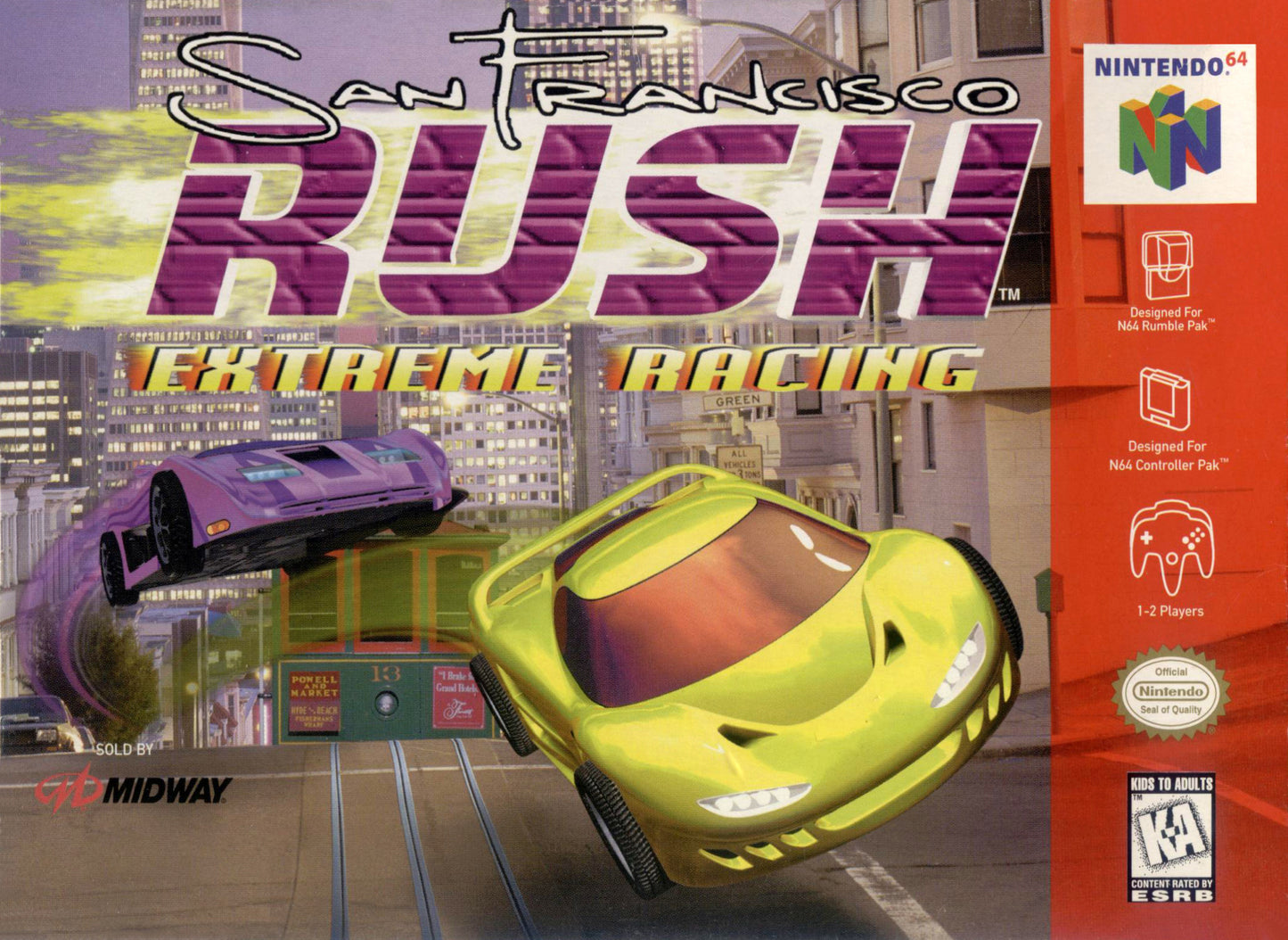 SAN FRANCISCO RUSH  - N64 (W/BOX & MANUAL)