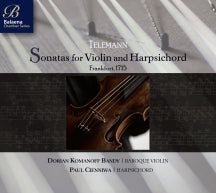 PAUL CIENNIWA & DORIAN KOMANOFF BANDY - TELEMANN SONATAS FOR VIOLIN & HARPSICHORD [CD]