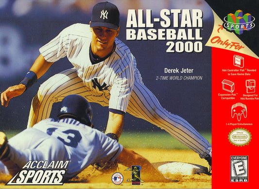 ALL-STAR BASEBALL 2000  - N64 (W/BOX & MANUAL)