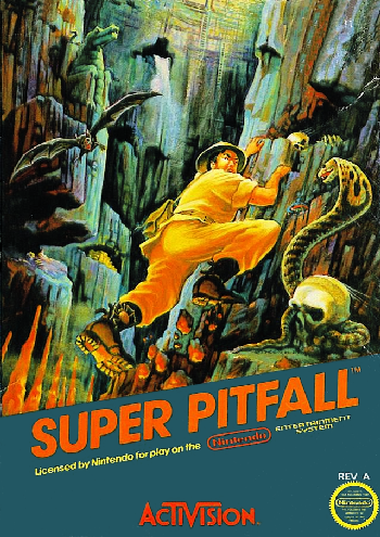 SUPER PITFALL  - NES (W/BOX & MANUAL)