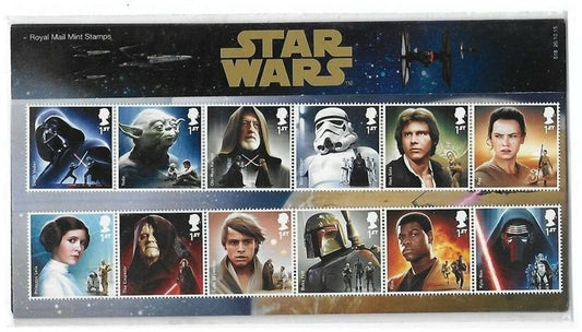 STAR WARS: THE FORCE AWAKENS - ROYAL MAIL MINT STAMPS-2015