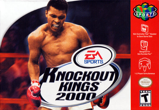 KNOCKOUT KINGS 2000  - N64 (W/BOX & MANUAL)