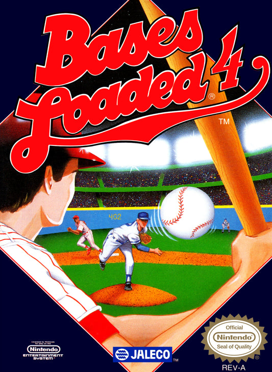 BASES LOADED 4  - NES (W/BOX & MANUAL)