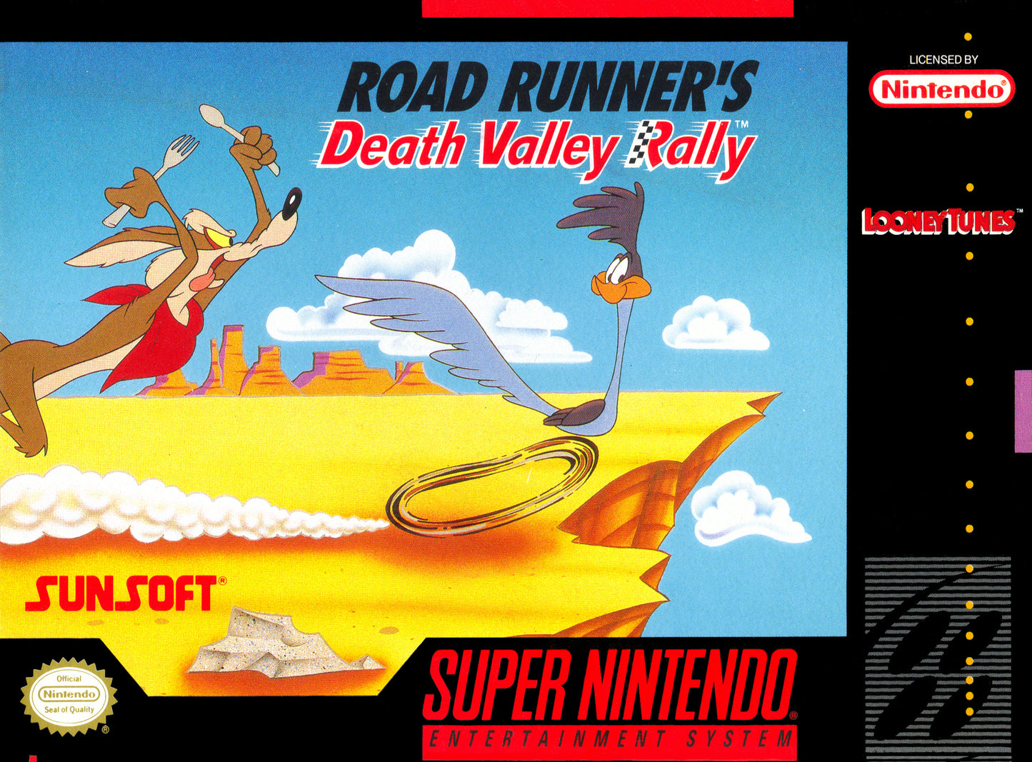 ROAD RUNNER'S DEATH VALLEY RALLY  - SNES (W/BOX)