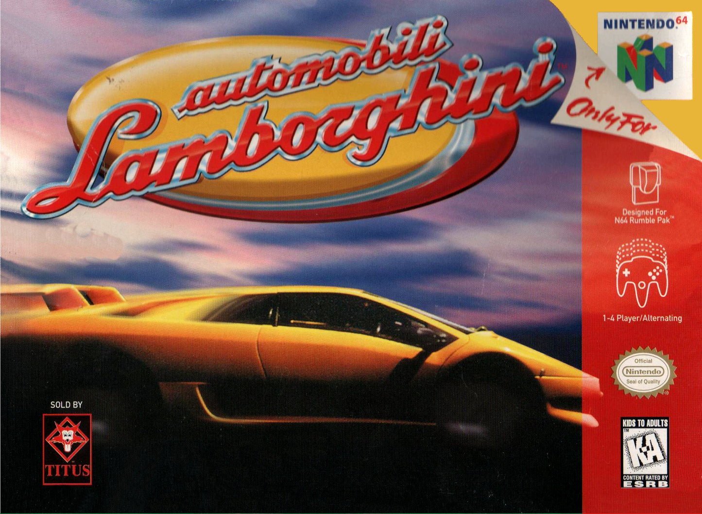 AUTOMOBILI LAMBORGHINI  - N64 (W/BOX)