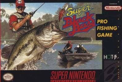 SUPER BLACK BASS  - SNES (W/BOX & MANUAL)