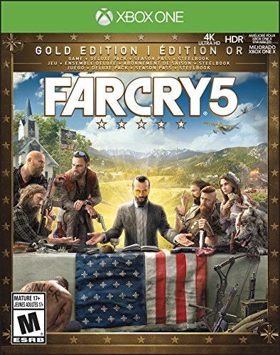 FAR CRY 5 GOLD EDITION (INCLUDES STEELBOOK + EXTRA CONTENT + SEASON PASS SUBSCRIPTION) - TRILINGUAL - XBOX ONE