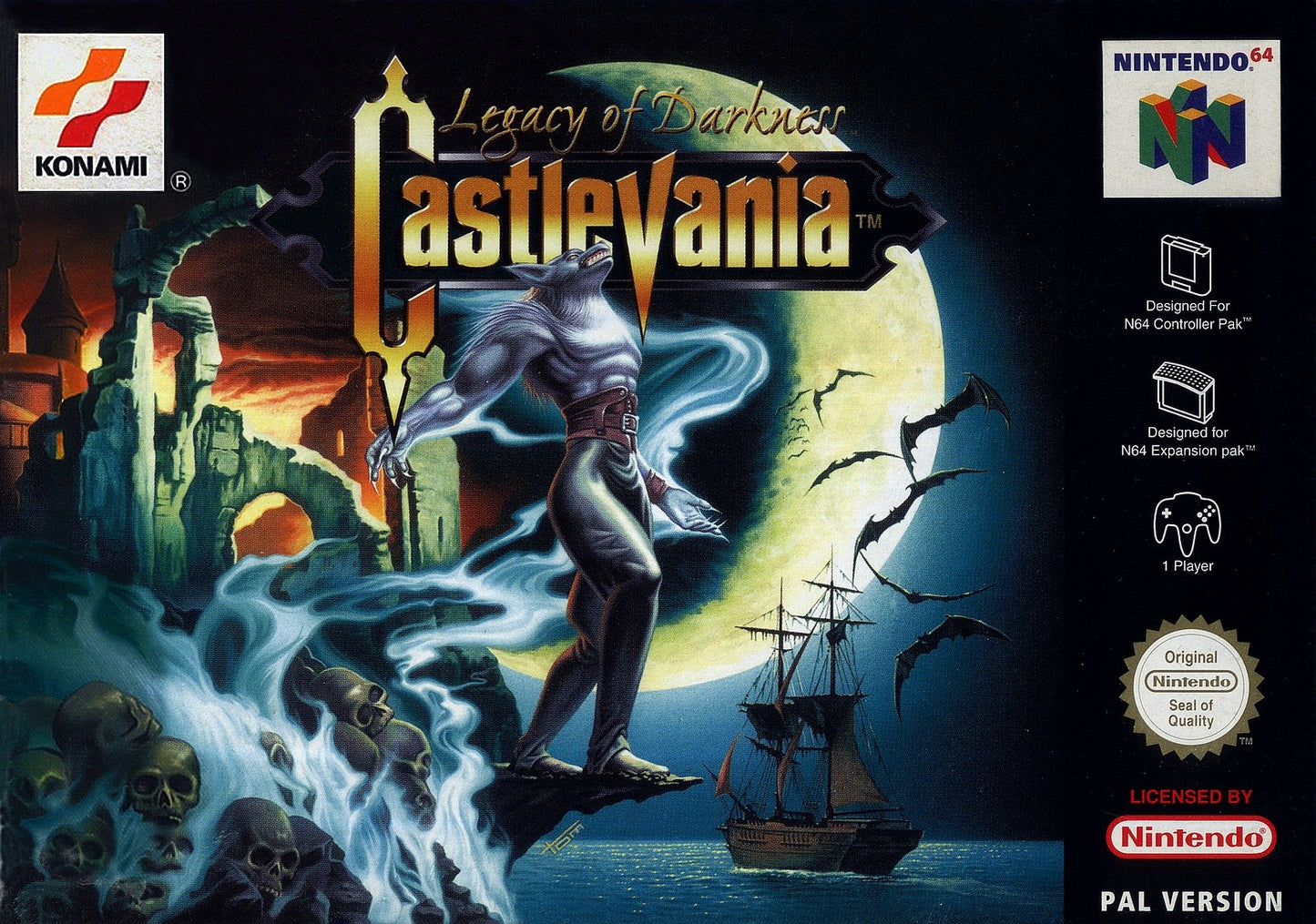 CASTLEVANIA: LEGACY OF DARKNESS  - N64 (W/BOX & MANUAL)