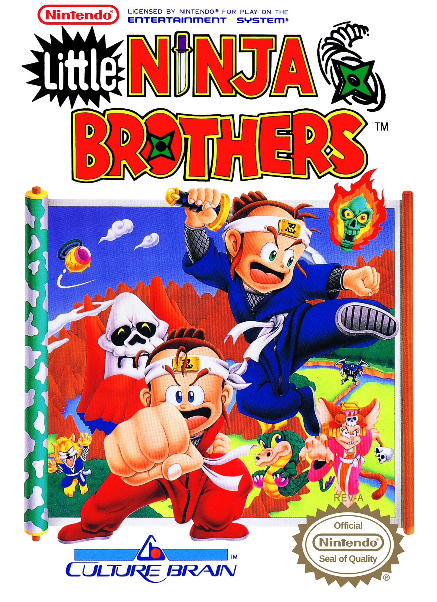 LITTLE NINJA BROTHERS  - NES (W/BOX)