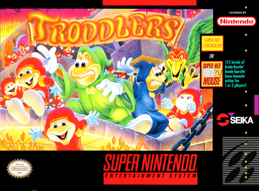 TRODDLERS  - SNES (W/BOX)