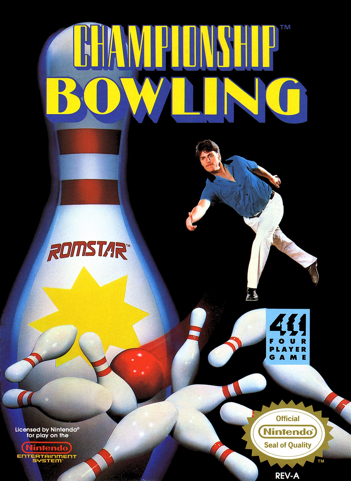 CHAMPIONSHIP BOWLING  - NES (W/BOX & MANUAL)