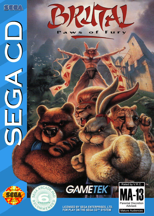 BRUTAL PAWS OF FURY  - SEGACD