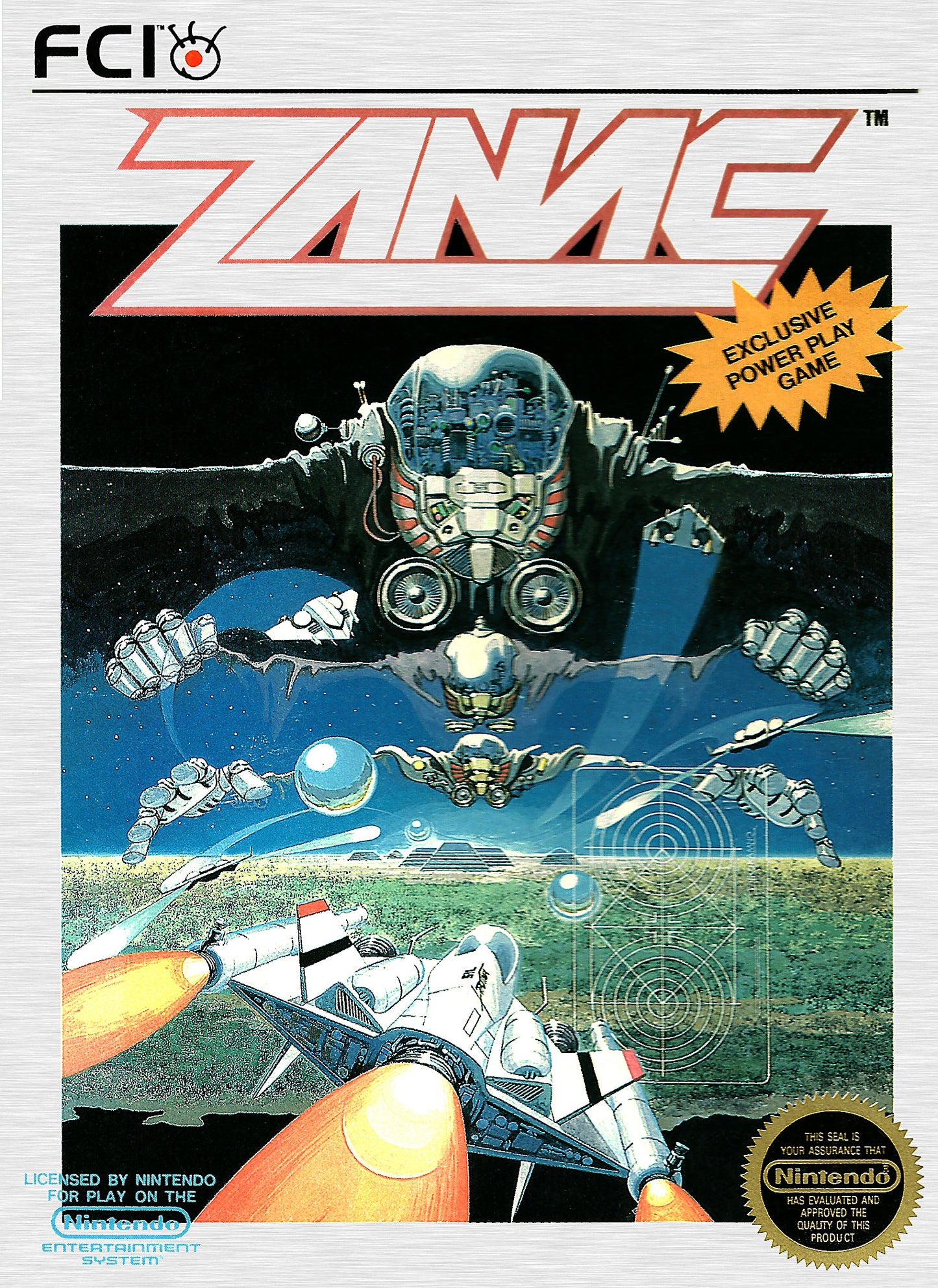 ZANAC  - NES (W/BOX & MANUAL)