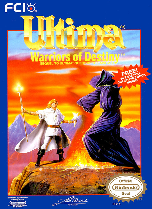 ULTIMA: WARRIORS OF DESTINY  - NES (W/BOX & MANUAL)