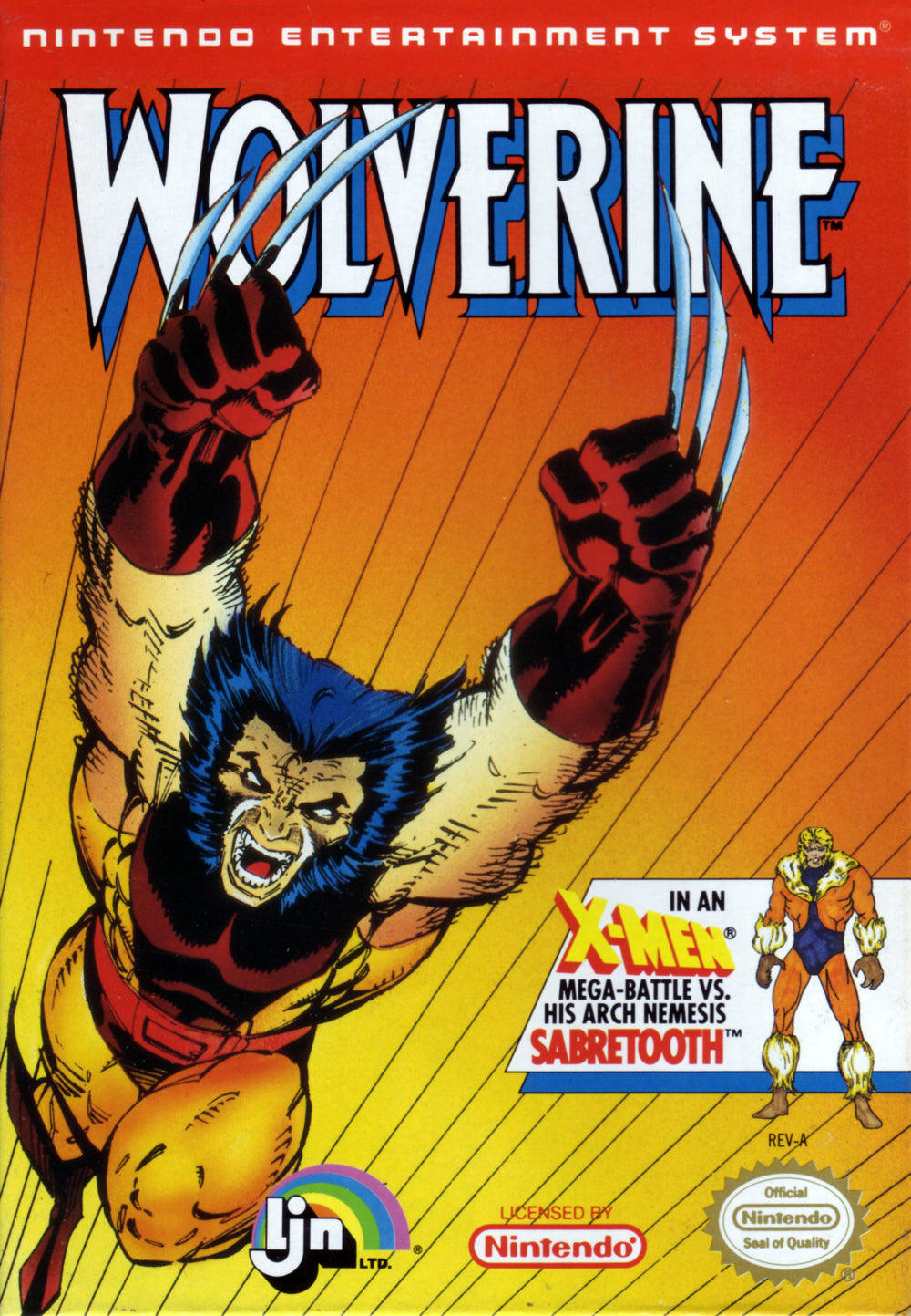 WOLVERINE  - NES (W/BOX & MANUAL)