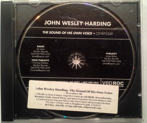 HARDING, JOHN WESLEY  - SOUND OF HIS OWN VOICE