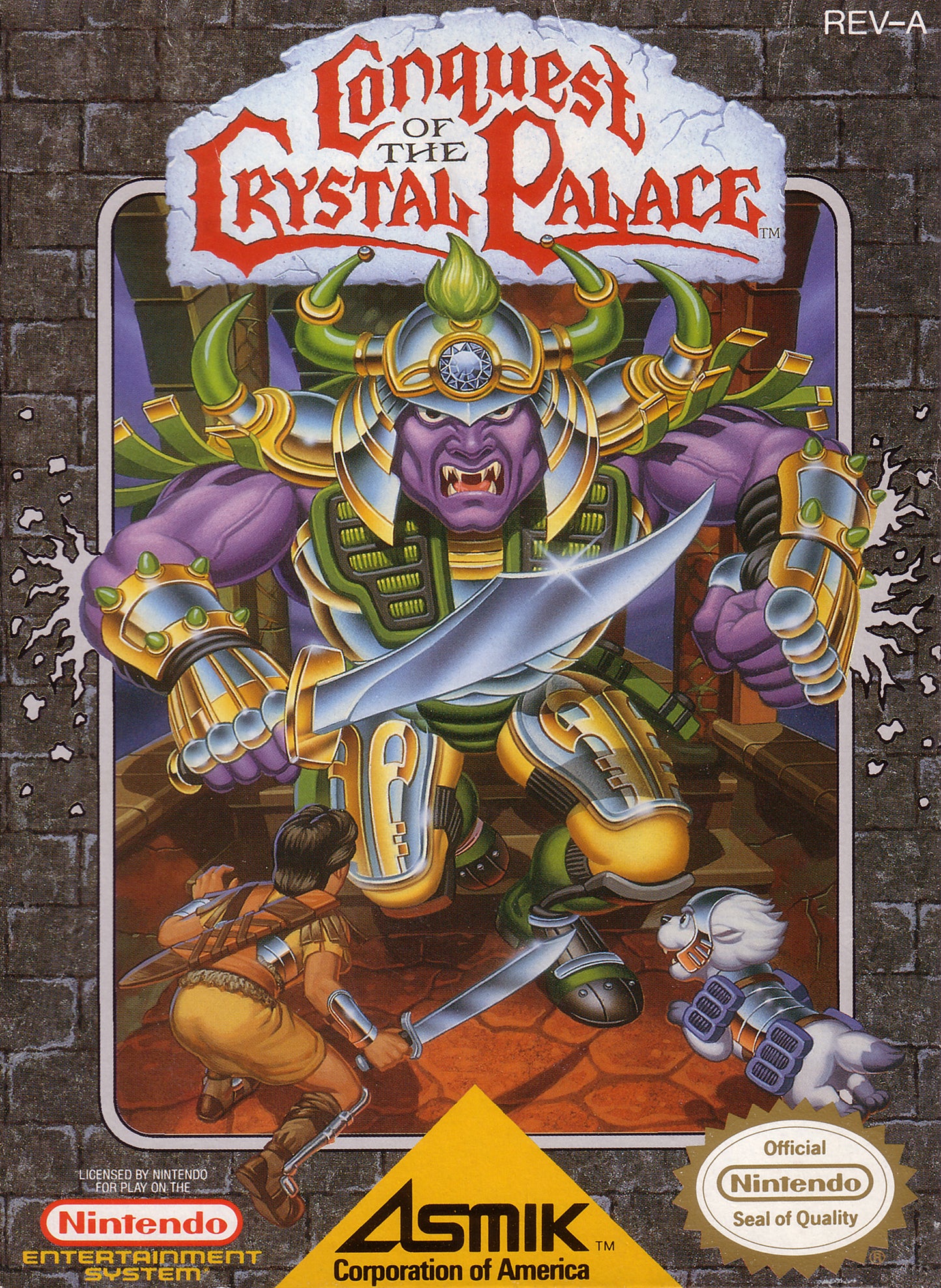 CONQUEST OF THE CRYSTAL PALACE  - NES (W/BOX & MANUAL)