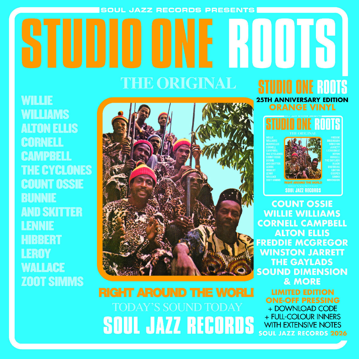 SOUL JAZZ RECORDS PRESENTS - STUDIO ONE ROOTS (ORANGE VINYL)