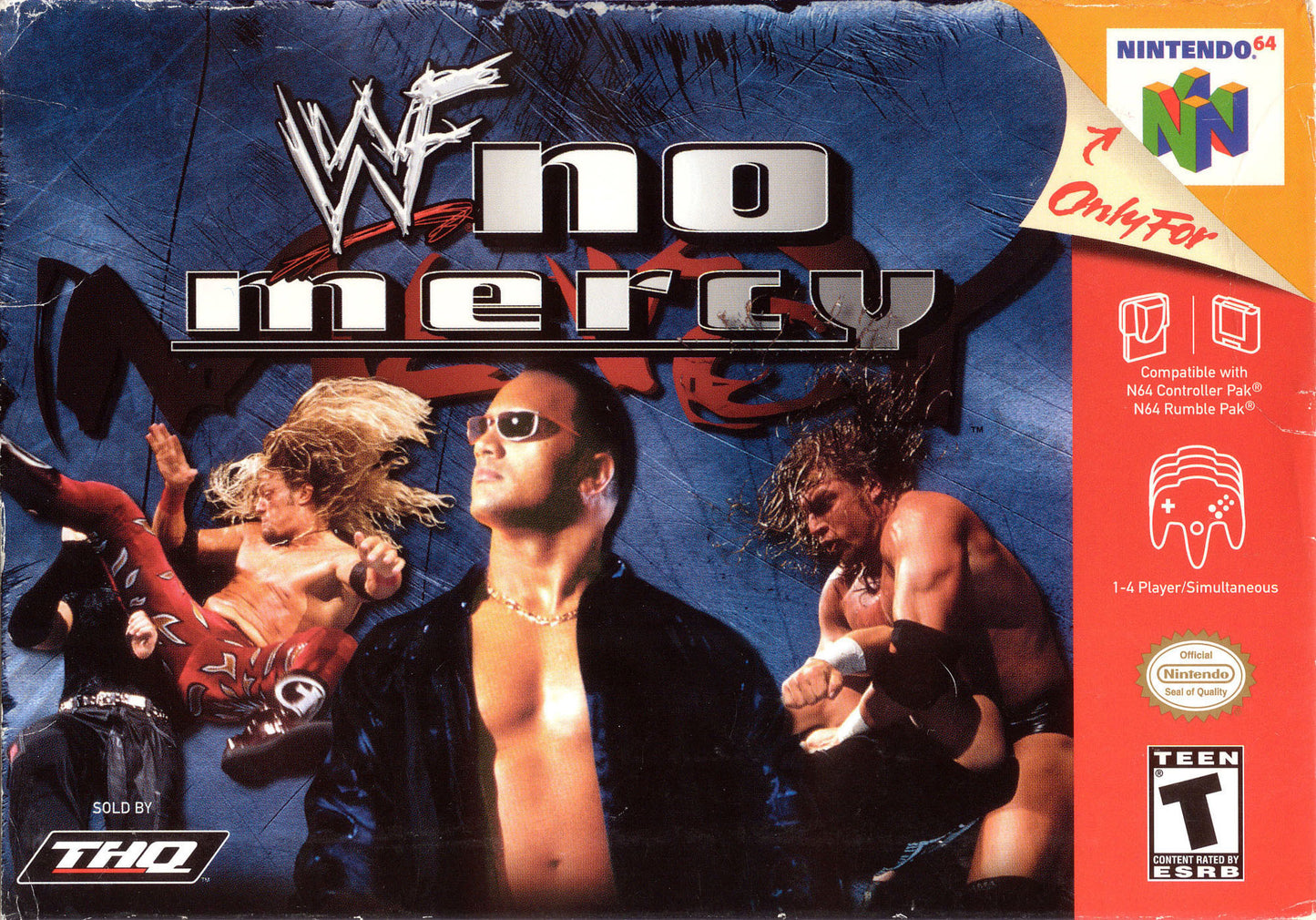 WWF NO MERCY  - N64 (W/BOX)