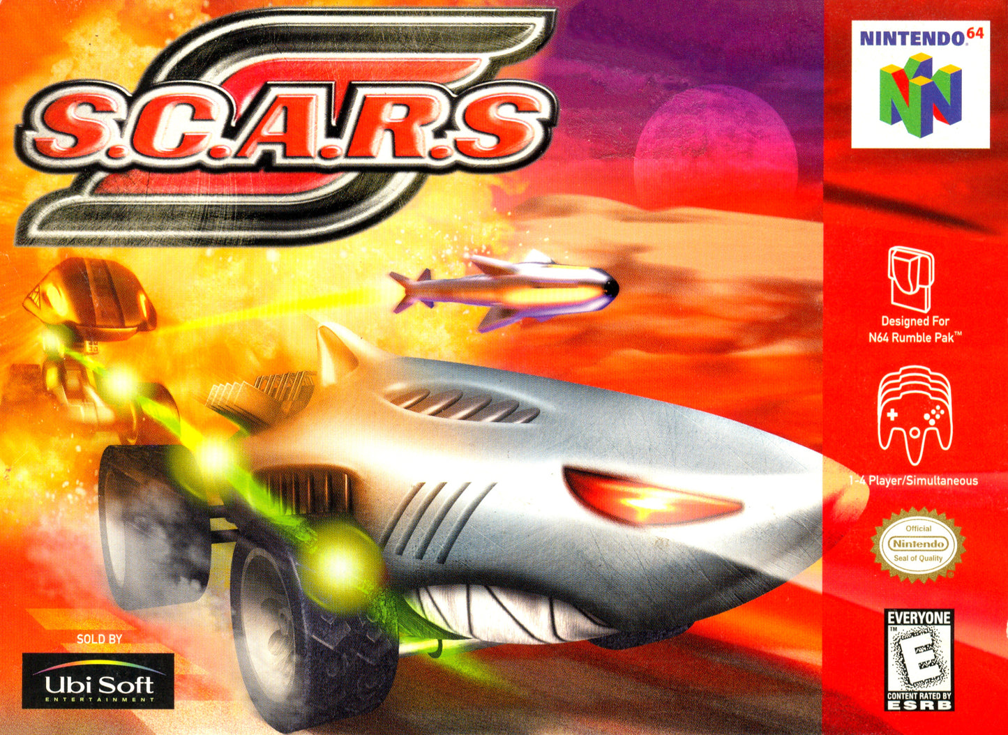 SCARS  - N64 (W/BOX & MANUAL)