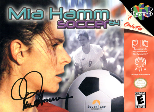 MIA HAMM SOCCER 64  - N64 (W/BOX & MANUAL)