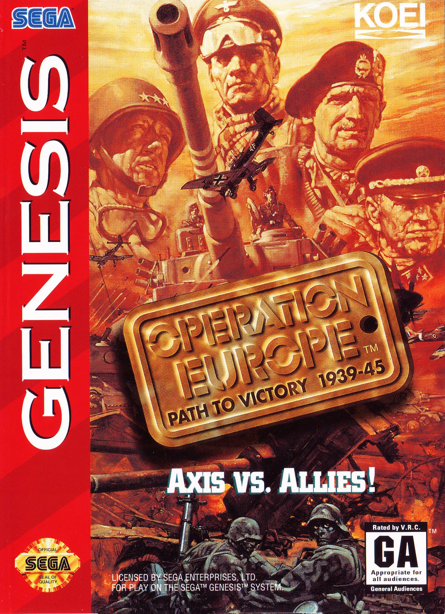 OPERATION EUROPE: PATH TO VICTORY 39-45  - GENESIS