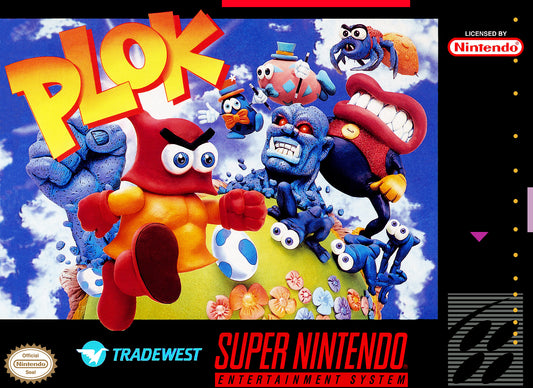 PLOK  - SNES (W/BOX)