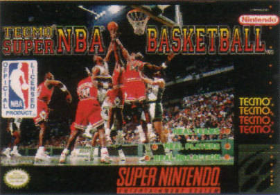 TECMO SUPER NBA BASKETBALL  - SNES (W/BOX & MANUAL)