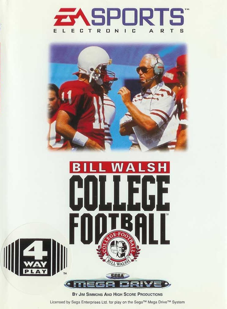 BILL WALSH COLLEGE FOOTBALL  - SNES (W/BOX)