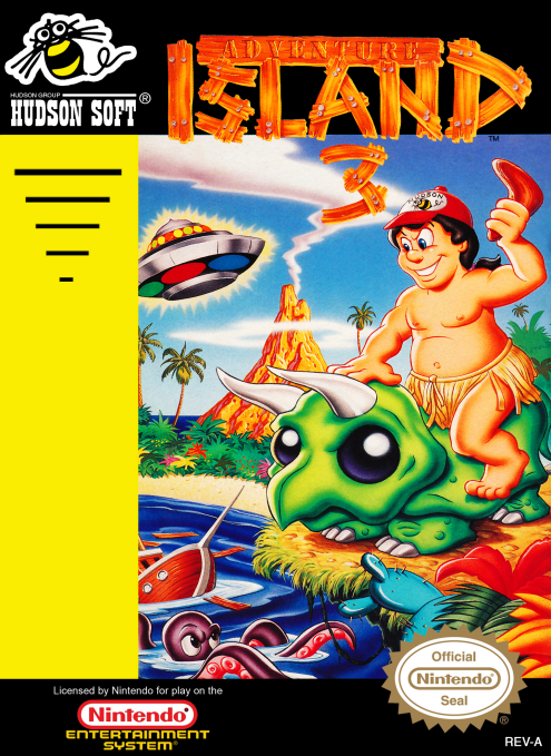 ADVENTURE ISLAND 3  - NES (W/BOX & MANUAL)