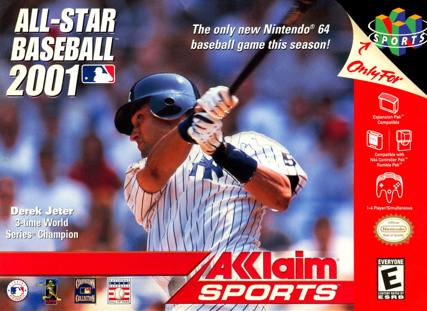 ALL-STAR BASEBALL 2001  - N64 (W/BOX & MANUAL)