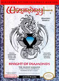 WIZARDRY: KNIGHT OF DIAMONDS SECOND SCEN  - NES (W/BOX)